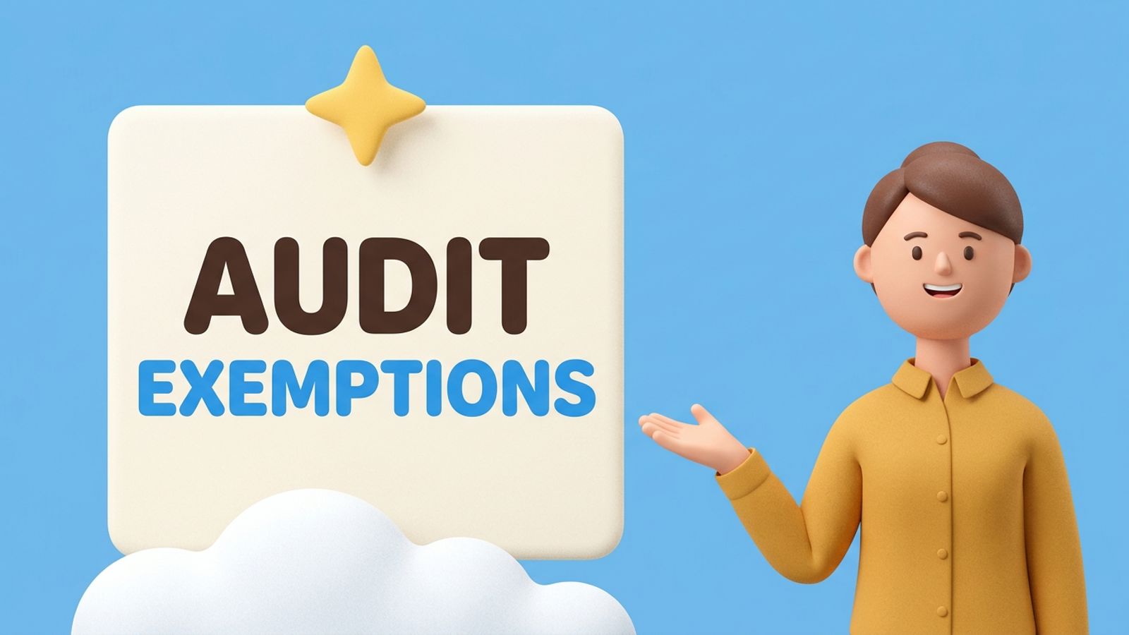 Magnifying glass over a small UK company's accounts beside an audit checklist, showing when audit exemption may not apply