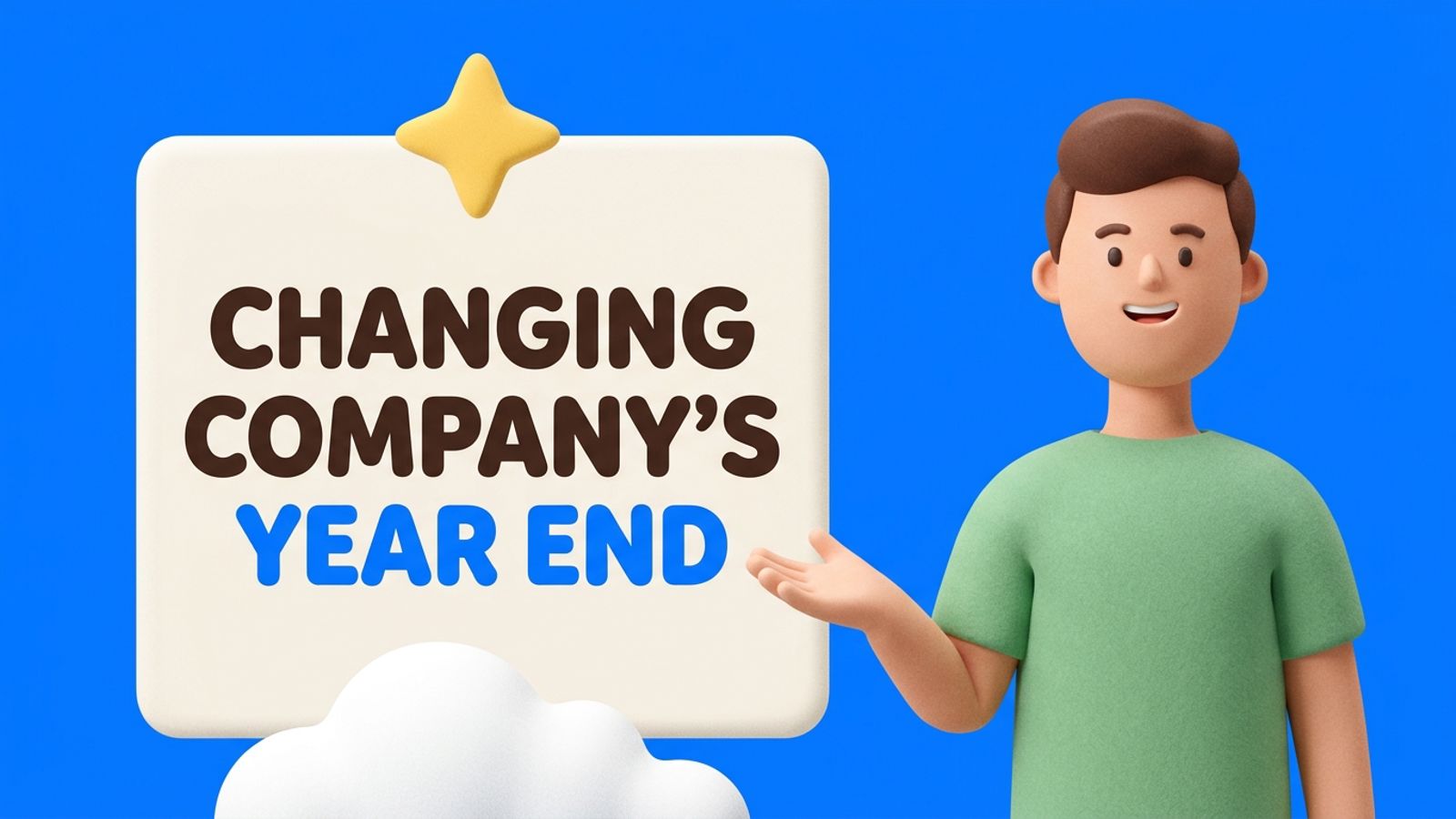 Calendar with a company year end date being moved, illustrating shortening or extending a UK accounting reference date